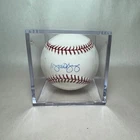 Michael Young Signed MLB Baseball Beckett Hologram Rangers Phillies Dodgers