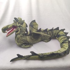 Títere de mano serpiente marina verde Folkmanis 56" 1999 retirado