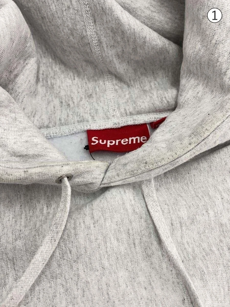 Felpa felpa con cappuccio Supreme 23AW box logo XL cotone GRIGIO usata