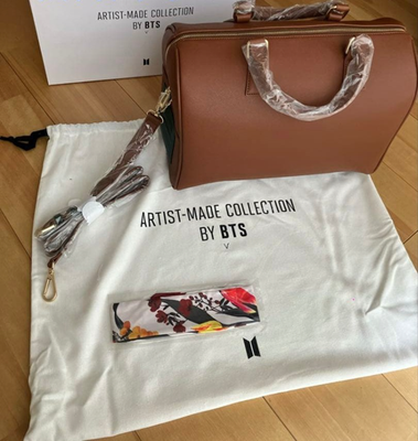 BTS V Taehyung Artist-Made Collection Boston Bag by V Brown K-Pop