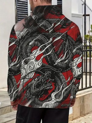 Hellcoil Dragon 3D All Over Print Hoodie - Adults & Youth