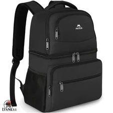 Lightweight Double Layer Cooler Backpack - 28L Insulated Storage for Outdoor Fun