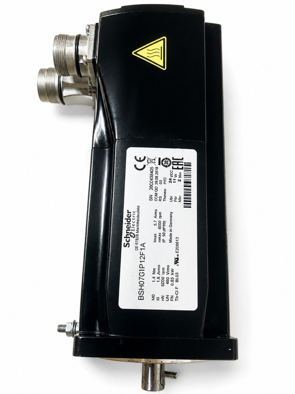Schneider Electric BSH07GIP12F1A Servo Motor 24VDC 6000rpm Industrial Automation