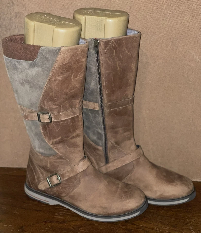 LL Bean Park Ridge Talla 9.5M Marrón Patchwork Botas 296319 Foto 4 de 4