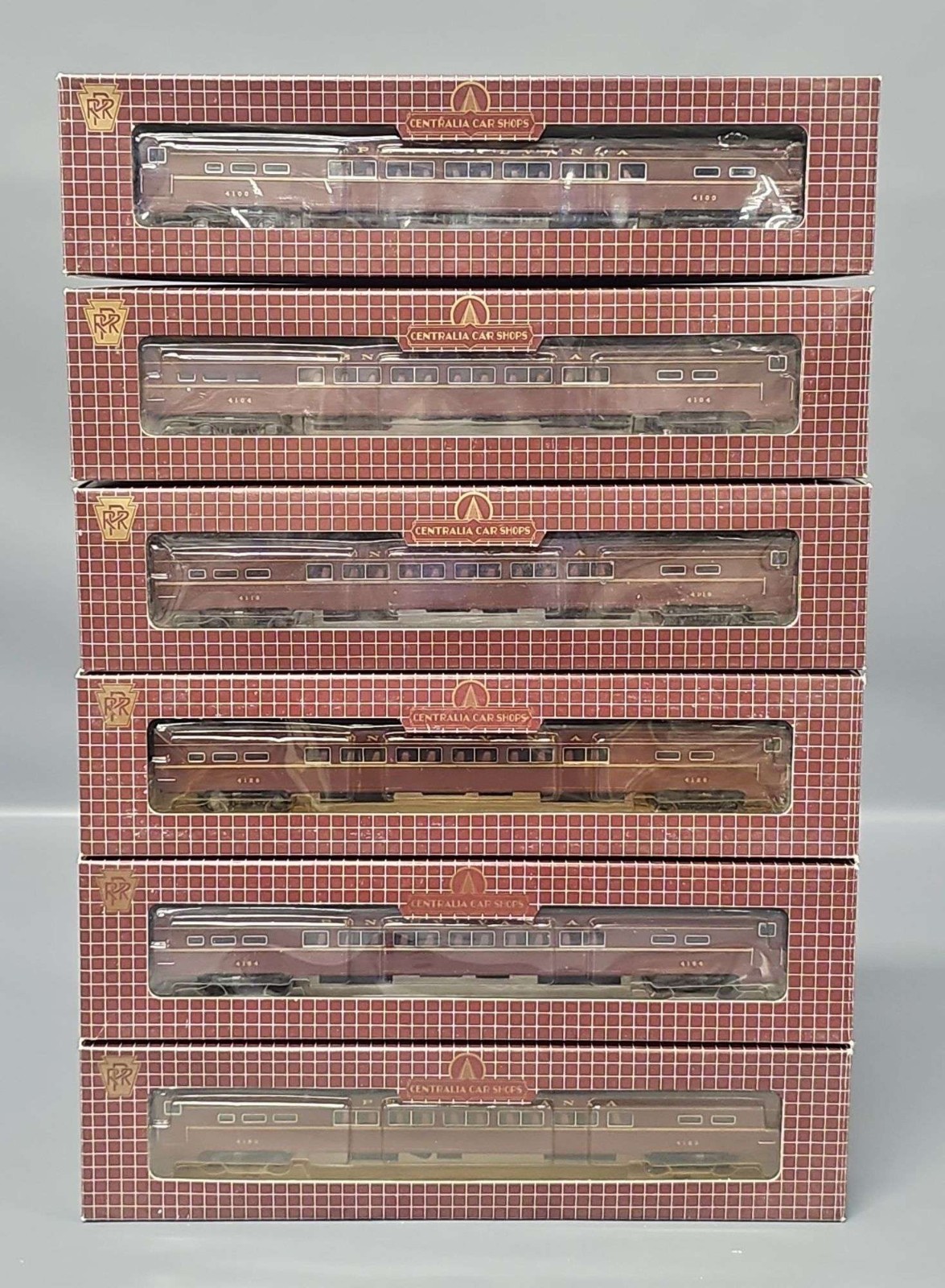 Lot (6) Centralia Shops HO Scale Pennsylvania P85 Passenger Car Set ...