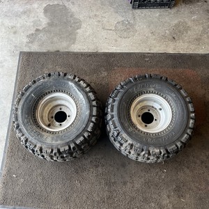 ITP Holeshot Tires & DWT Polished Wheels Combo For Yamaha Blaster
