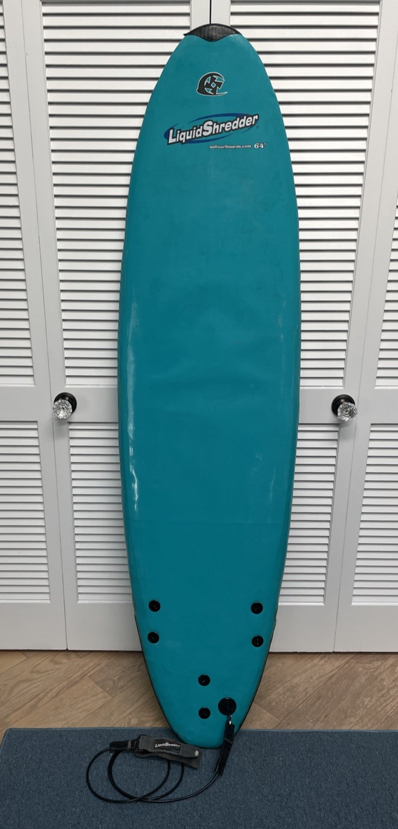 Liquid Shredder Soft Surfboard 3 Fin 6'-4
