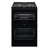 AEG 55cm Gas Cooker with Lid - Black CGX1130ACB