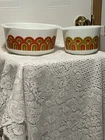 Vintage Pyrex #344, 3qt #343, 1 1/2qt Fish Scales, MCM Arches, Yoga Butts