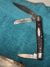 Case XX 6392 Stockman 3 Blade 3 3/4” Jigged Bone USA 10 Dot Pocket Knife 1980