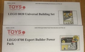 LEGO Technic Universal Building Set 8020 Boxed Set + 8700 Motor Set Complete