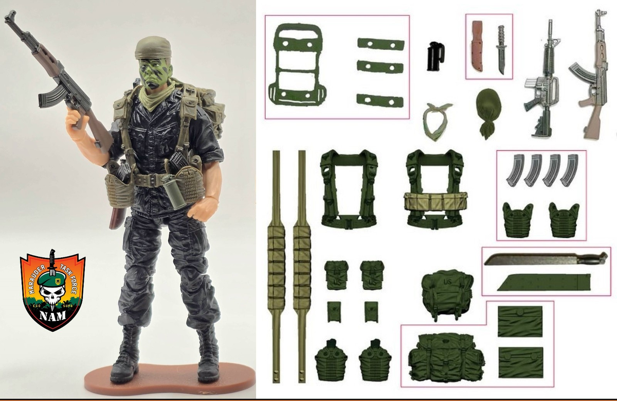 VIETNAM MACV-SOG SPECIAL OPERATOR - Marauder GR 1:18 Scale 4