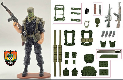 VIETNAM MACV-SOG SPECIAL OPERATOR - Marauder GR 1:18 Scale 4'' GI Joe Type Figure