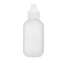 30 cc Natural HDPE Wide Mouth Round Bottles w/ White Lined Screw Caps - 6 pcs