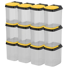 Bits and Bolts Storage Containers - Storage Bins with Lids - Bulk Organizer f...