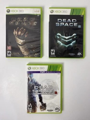 DEAD SPACE Trilogy 1 2 3 Lot (Xbox 360) COMPLETE with Manuals
