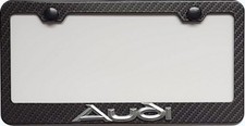 Audi Simulated Carbon Fiber 3d License Plate Frame Holder Audi Simulated Carbon Fiber 3d License Plate Frame Holder
