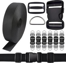 CooBigo 3/4 Inch Buckles Straps Set 6 Yards Full Size, 