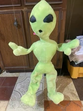 Rhode Island Novelty Plush Mobile ALIEN 27" Tall UFO Space Lime Green + Gift!