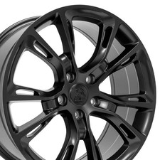 9113 Satin Black 20-inch 5x127 Wheel Fits Jeep Grand Cherokee Srt8 Style