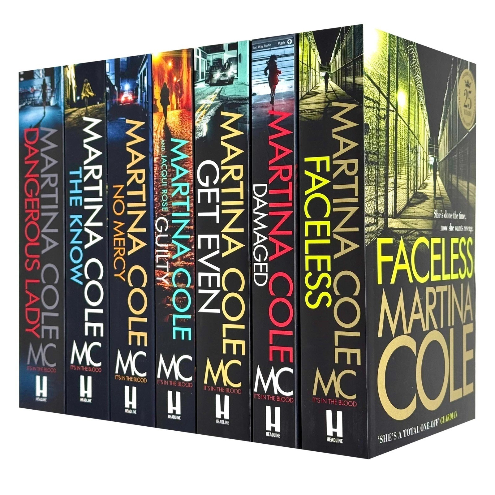 Martina Cole Collection 7 Books Set Faceless,Get Even, Dangerous Lady, Damaged
