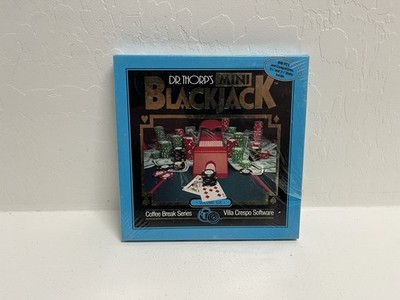 Dr. Thorps Mini Blackjack Vintage 1992 IBM PC DOS 3.5 & 5.25 Floppy Disk Sealed