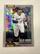 2026 Topps Series One Caleb Durbin Rainbow Foil Brewers #297