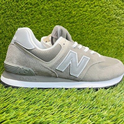 New Balance 574 Mens Size 8 Gray White Athletic Running Walking