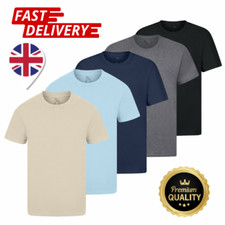 mens tshirts 1,3,5 Pack Unisex Plain Cotton Bulk T-Shirt Mixed Colors Premium