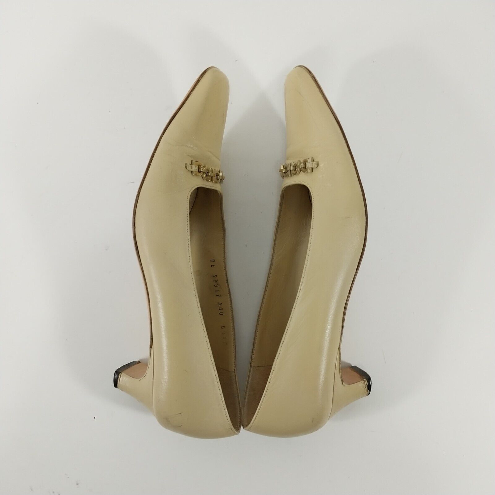 Salvatore Ferragamo Shoes Womens 8.5 2A Beige Pum… - image 3