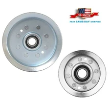 2 Deck Flat Idler Pulley Kit For John Deere X125 X126 X127 X145 Deck Kit