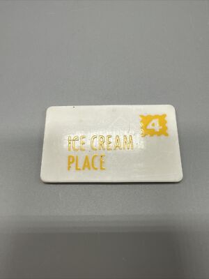 Fisher Price Little People #4 Ice Cream Place Mail Envelope Letter Main Street