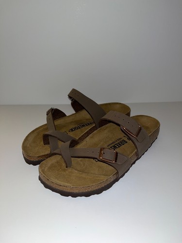 New Birkenstock Mayari Mocca Birko-Flor Sandals EU Size 35-39 Unisex MSRP $100 | eBay