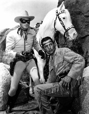 The Lone Ranger and Tonto Clayton Moore 8x10 Picture Celebrity Print