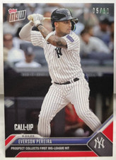 Everson Pereira 2023 Topps Now MLB 1st Hit RC Call-Up #756 YANKEES - RED #d 5/10