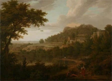 oil painting  handpainted on canvas "Classical Landscape"