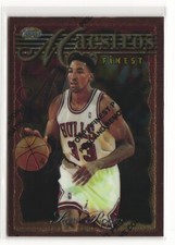 1996-97 Topps Finest #1 Scottie Pippen Maestros W/ Coating Chicago Bulls