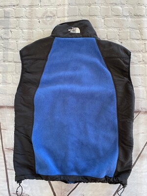 Mens The NORTH FACE Blue Denali Zip Fleece Polartec Vest