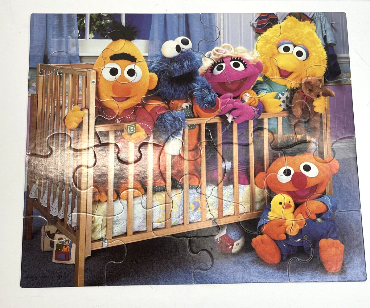 Vintage Sesame Street Babies 20 Piece Puzzle Milton Bradley 1992