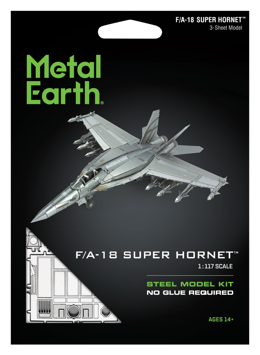 Fascinations Metal Earth F/A-18 Block III Super Hornet Aircraft 3D