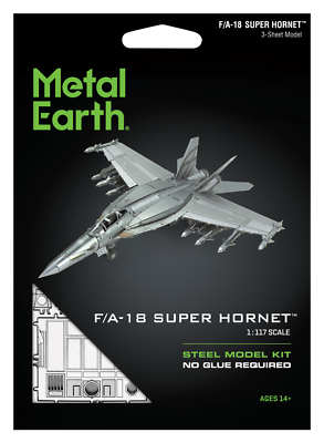 Fascinations Metal Earth F/A-18 Block III Super Hornet Aircraft 3D
