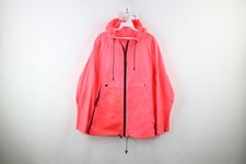 Ilse Jacobsen Hornbaek Womens 44 Distressed Packable Hooded Raincoat Jacket Pink