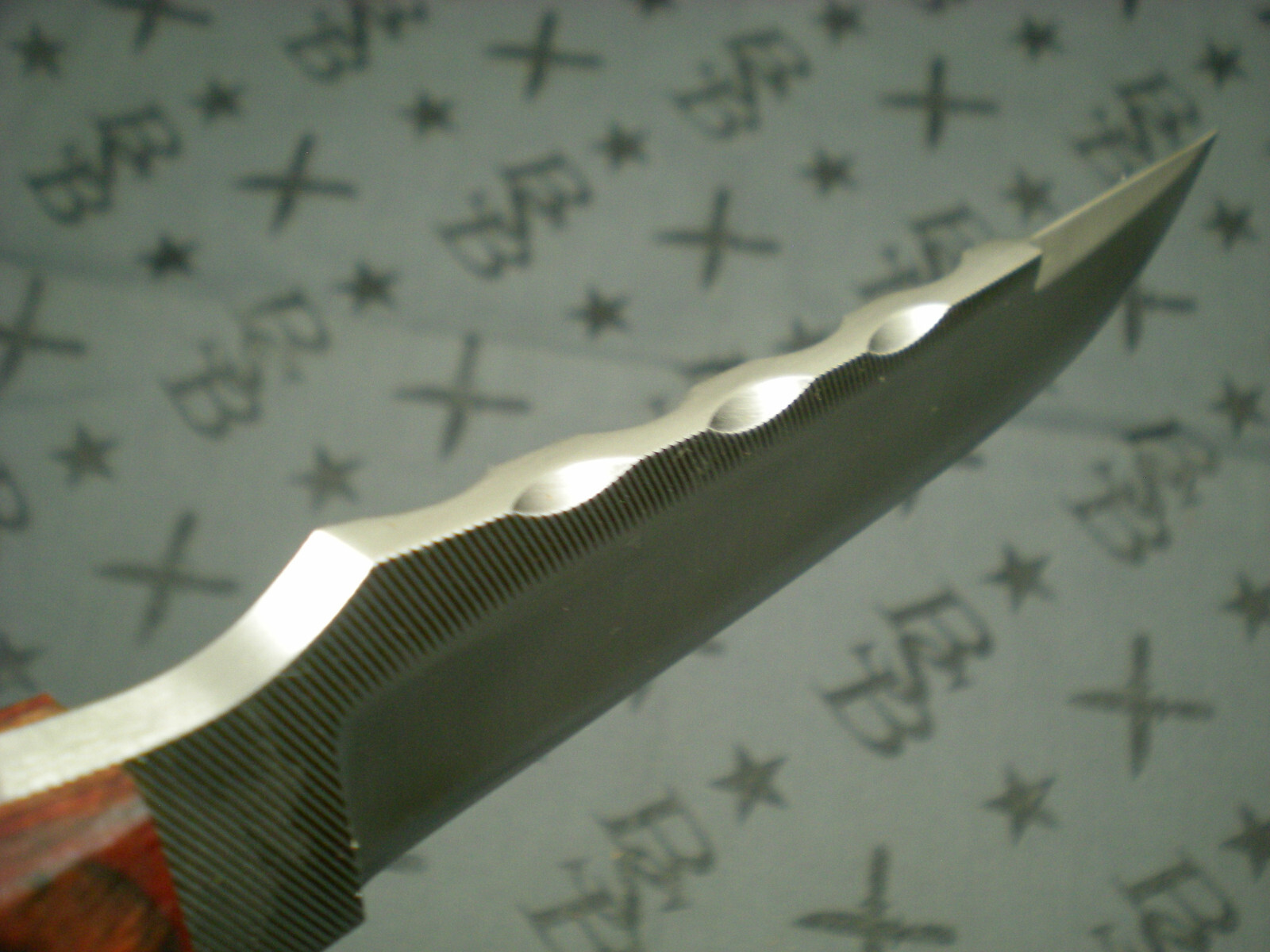 Large Anza "Charlie's Wicked Upswept" Bastard File Knife, USA eBay