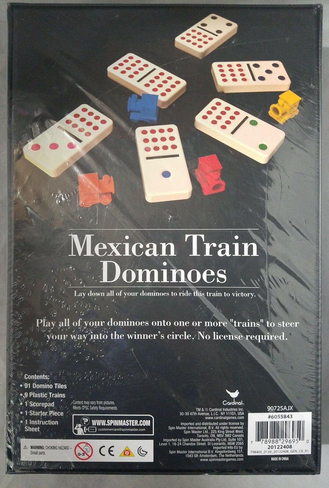 Spinmaster Cardinal Games Mexican Train Dominoes Game Ages 8+ eBay