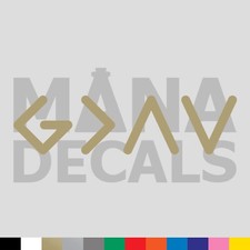 God Is Greater Than Highs And Lows Vinyl Die Cut Decal Sticker - Christian Jesus