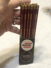 Verithin Eagle Pencils Carmine Red 745 Vintage USA Made 12 New Rare