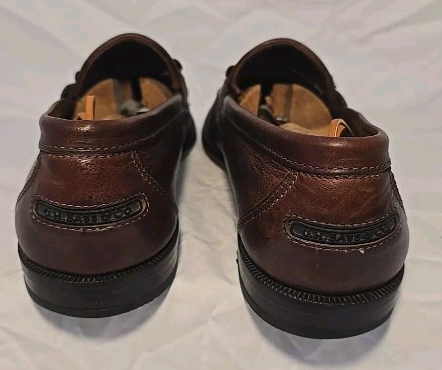 Size 10M G.H. Bass & Co. Brown Leather Tassel Loafers | eBay display picture 1