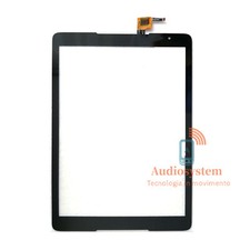 VETRO TOUCH SCREEN per ALCATEL 3T 10" OT-8088X 4G + WIFI NERO per DISPLAY