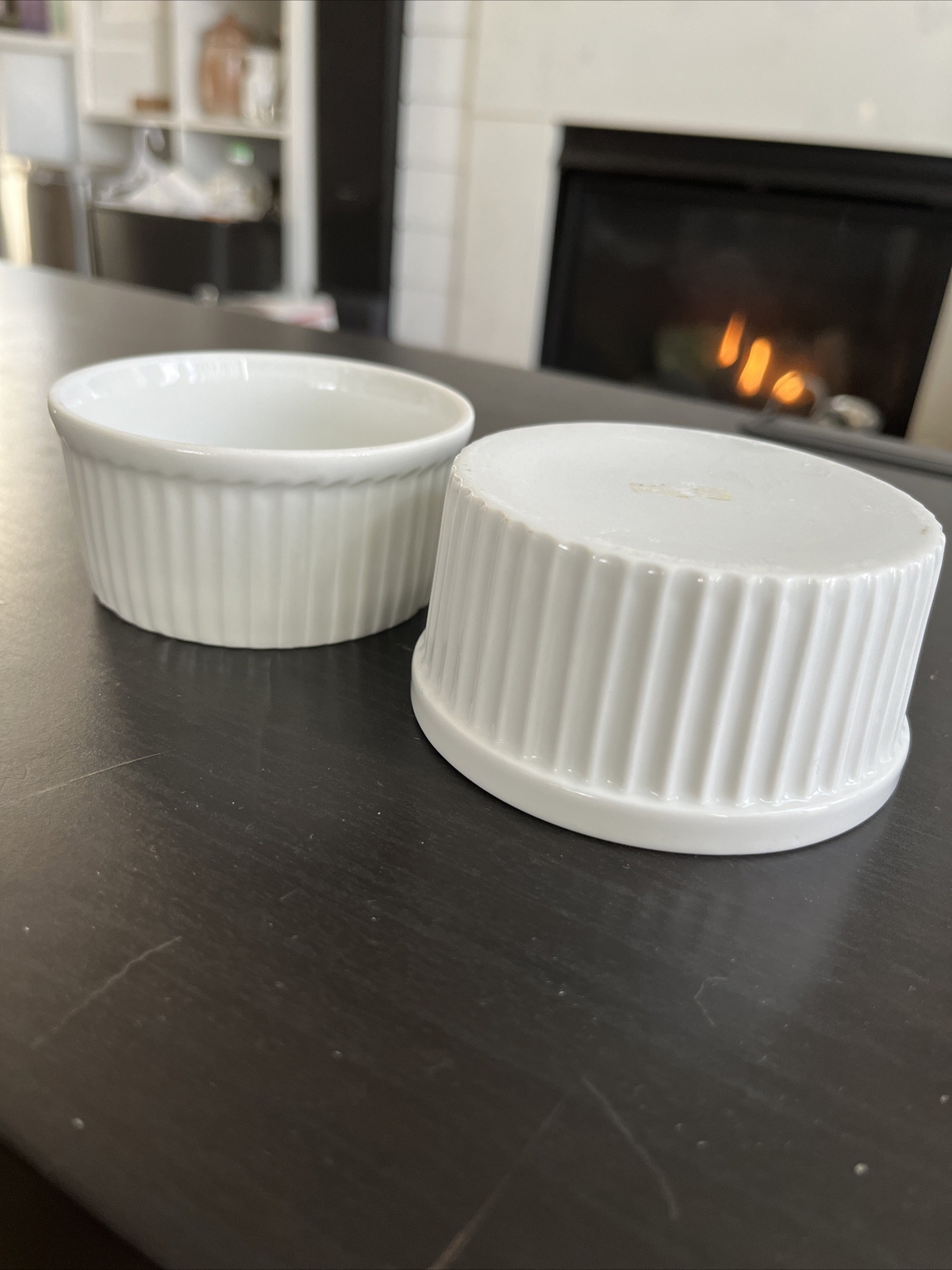 APILCO 1 Souffle Dish WHITE FRENCH PORCELAIN Mixed Set eBay