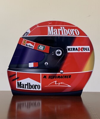 WOW!!! Michel Schumacher F1 Formula Race Car Helmet Style Sign HD 3D